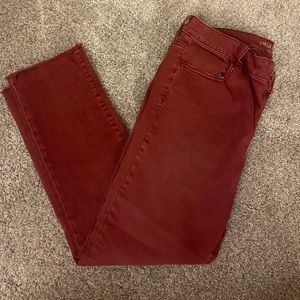 Womens - American Eagle Dark Red Jeans